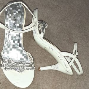 White dress heels